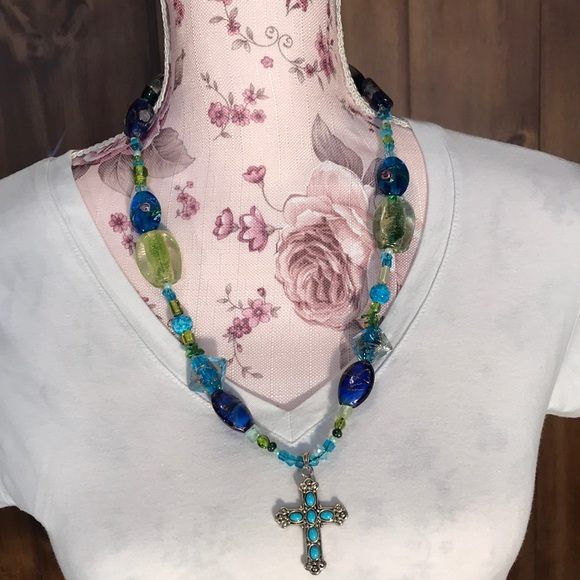 Jewelry - Hand made Cross Necklace ✝️